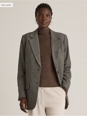 Quince Italian Wool Oversized Blazer